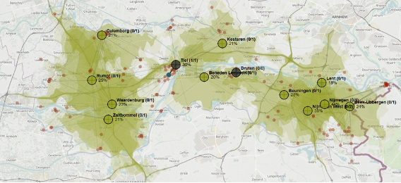 Het simulatiemodel voor de regio van VRGZ